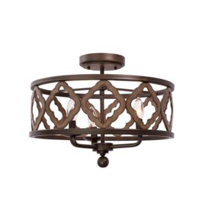 Whittaker 3 Light Semi Flush M